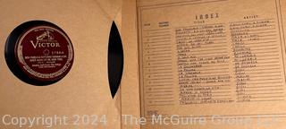 Collection of Vinyl 78 RPM Record Albums of Opera