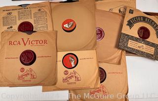 Collection of Vinyl 78 RPM Record Albums of Opera