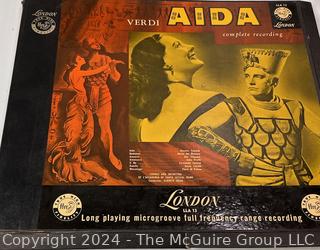 Four (4) 78 RPM Record Albums: Caruso, Aida, Tosca 