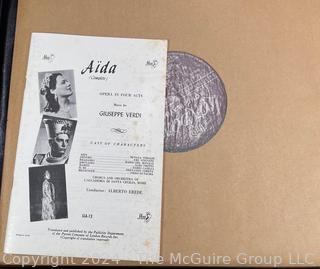 Four (4) 78 RPM Record Albums: Caruso, Aida, Tosca 