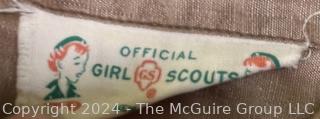 Six (6) Vintage Girl's Dresses and Uniforms Including Brownie, Girl Scout and Gym