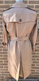 Women's Khaki Brooks Brothers Trench Coat with Liner Size 4