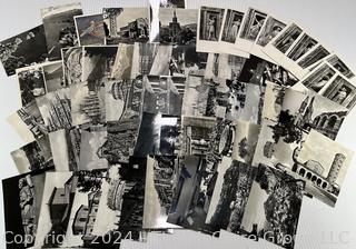 Collection of B&W Photo Post Cards. Italy and other European Sites