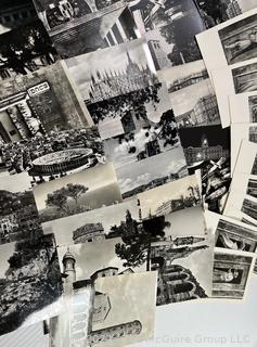 Collection of B&W Photo Post Cards. Italy and other European Sites