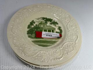 Two (2) Smith College Transferware Plates