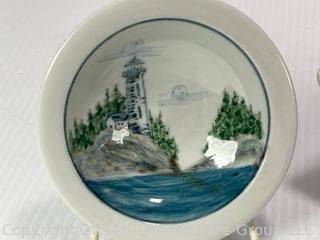 Group of Porcelain Items Including New York City Souvenir Bowl