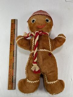 Knickerbocker Stuffed Gingerbread Man Cal-T-5 Toy Doll