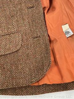 Brown Wool Herringbone Tweed Vest for Garfinkel's