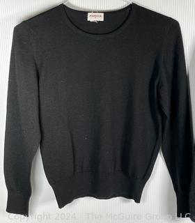 Two (2) Women's Black Sweaters by Rodier and Louisa Spagnoli, Small