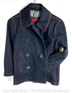 Ralph Lauren Denim Navy Pea Coat (XS)