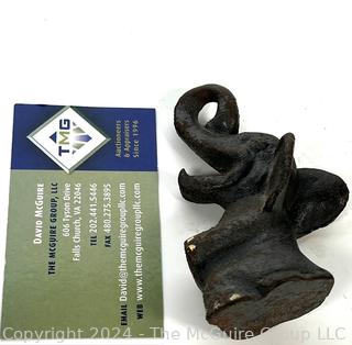 Cast Iron John Wright Elephant Bottle Opener with Original Paint