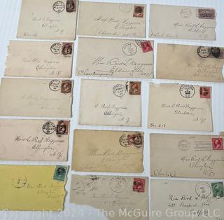 Selection of 15 Postmarked Envelopes from the 1890's