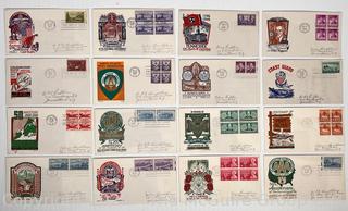 Selection of 16 Postal Cachet First-Day Covers (FDC's)