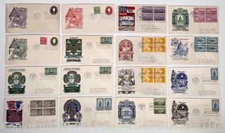 Selection of 16 Postal Cachet First-Day Covers (FDC's)