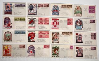 Selection of 16 Postal Cachet First-Day Covers (FDC's)