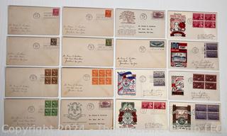 Selection of 16 Postal First-Day Covers (FDC's). Some with Cachet