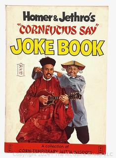 Homer & Jethro's Cornfucius Say Joke Book.  Distributed as part of Kellogg's Corn Flakes "Corny" advertising campaign in 1964.