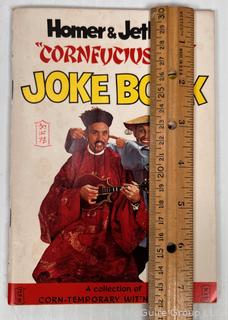 Homer & Jethro's Cornfucius Say Joke Book.  Distributed as part of Kellogg's Corn Flakes "Corny" advertising campaign in 1964.