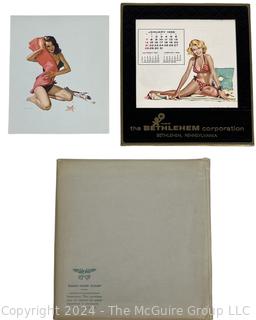 1968 Risqué Pin-Up Promotional Calendar for Bethlehem Steel  