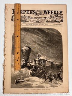 Original Copy of Harper's Weekly for January 23, 1864 with Civil War Coverage