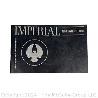 1963 Owner's Guide for the Chrysler Imperial Automobile