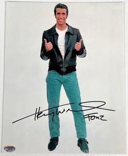 Autographed 8 x 10 Color Photo of The Fonz, Henry Winkler with Certification.