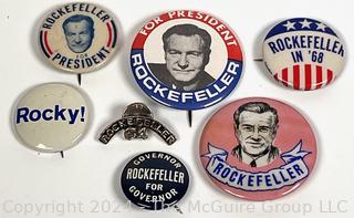 1968 Political Campaign Buttons for Nelson Rockefeller