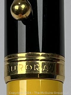 Aurora Yellow Fountain Pen with 14KT Nib