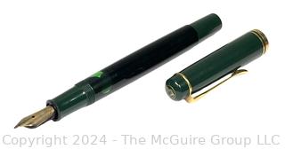 Green Pelikan Fountain Pen with 14KT Gold Nib, Germany