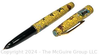 Yellow Cloisonne Bladder Fountain Pen, Beijing 