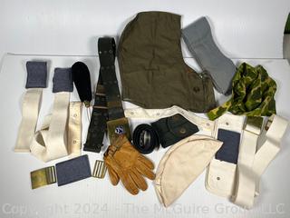 Grouping of US Military Uniform Accessories