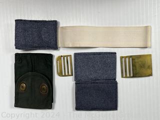 Grouping of US Military Uniform Accessories