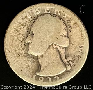 1932-D Washington Quarter Dollar Coin (Key Date)