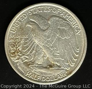 1943 (P) Walking Liberty Half-Dollar Coin