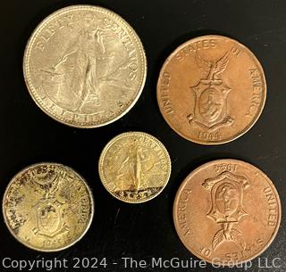 Philippine Coins 1944 Copper and Silver 