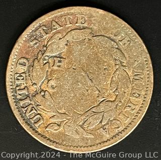 1834 US Classic Head Half-Cent Coin 