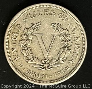 1883 Liberty Head "V" Nickel (No Cents)