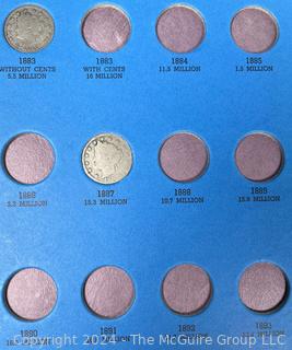 Whitman Coin Booklet - 17 Liberty Head Nickels 