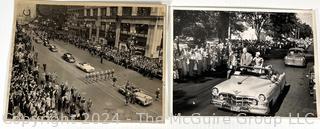 Two (2) Eisenhower B&W Parade Photos, each 10.5 x 14"