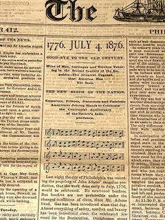 July 4, 1876 (Centennial) The Times Newspaper Philadelphia PA