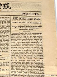 July 4, 1876 (Centennial) The Times Newspaper Philadelphia PA