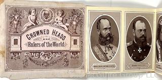 Booklet: Crowned Heads and Rulers of the World Circa 1880's