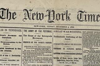 December 4, 1863 Edition of The New York Times, including Coverage of Significant Battles of The Civil War