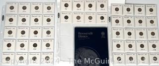 Complete Set of Roosevelt Dimes 1946-2004 Including Every Silver Coin & Mint Mark 