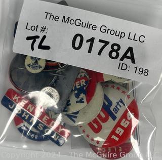 1950's - 1960's Presidential Campaign Pins