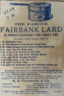 19th C Fairbanks Co. Advertising Trade Cards