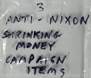 3 Anti-Nixon Shrinking Money Campaign Items