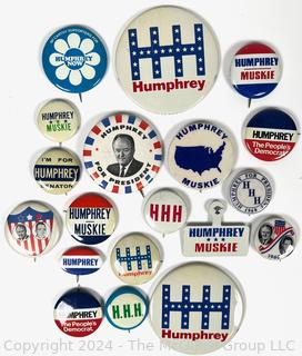 1968 Hubert Humphrey Presidential Campaign Pins