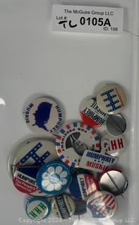 1968 Hubert Humphrey Presidential Campaign Pins