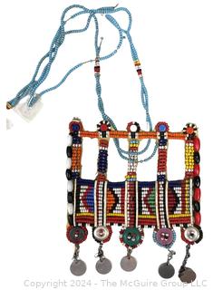 African Masai Tribal Beaded Necklace Kenya